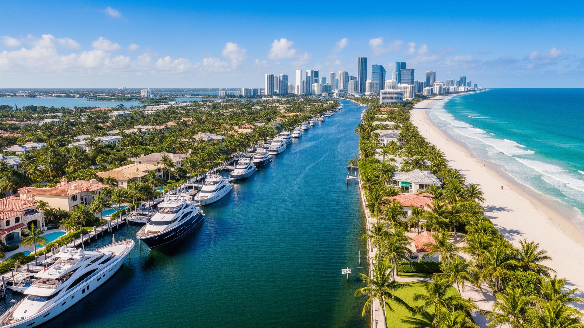 Broward County — luxury real estate aerial view