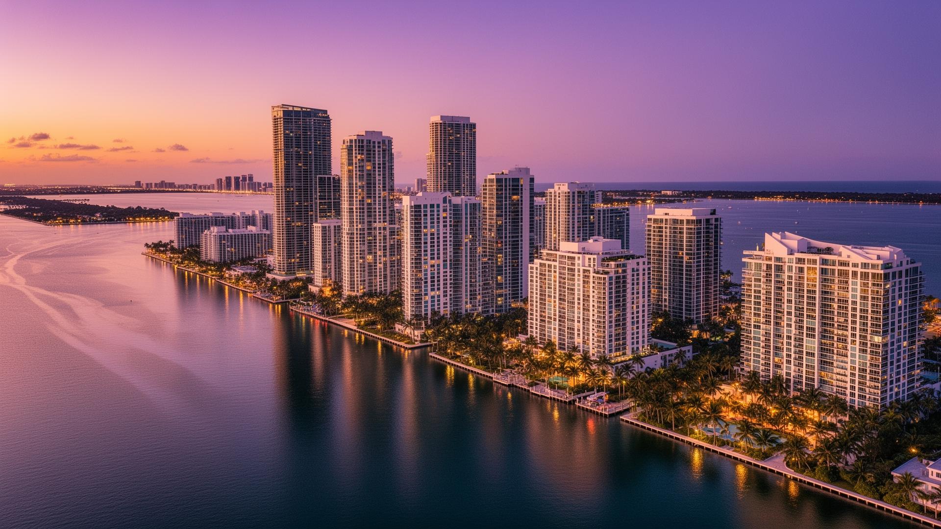 Miami-Dade County — luxury real estate aerial view